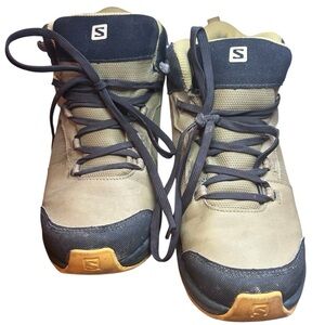 Salomon OUTward CSWP Hiking Shoes Safari/Phantom Size 7‎